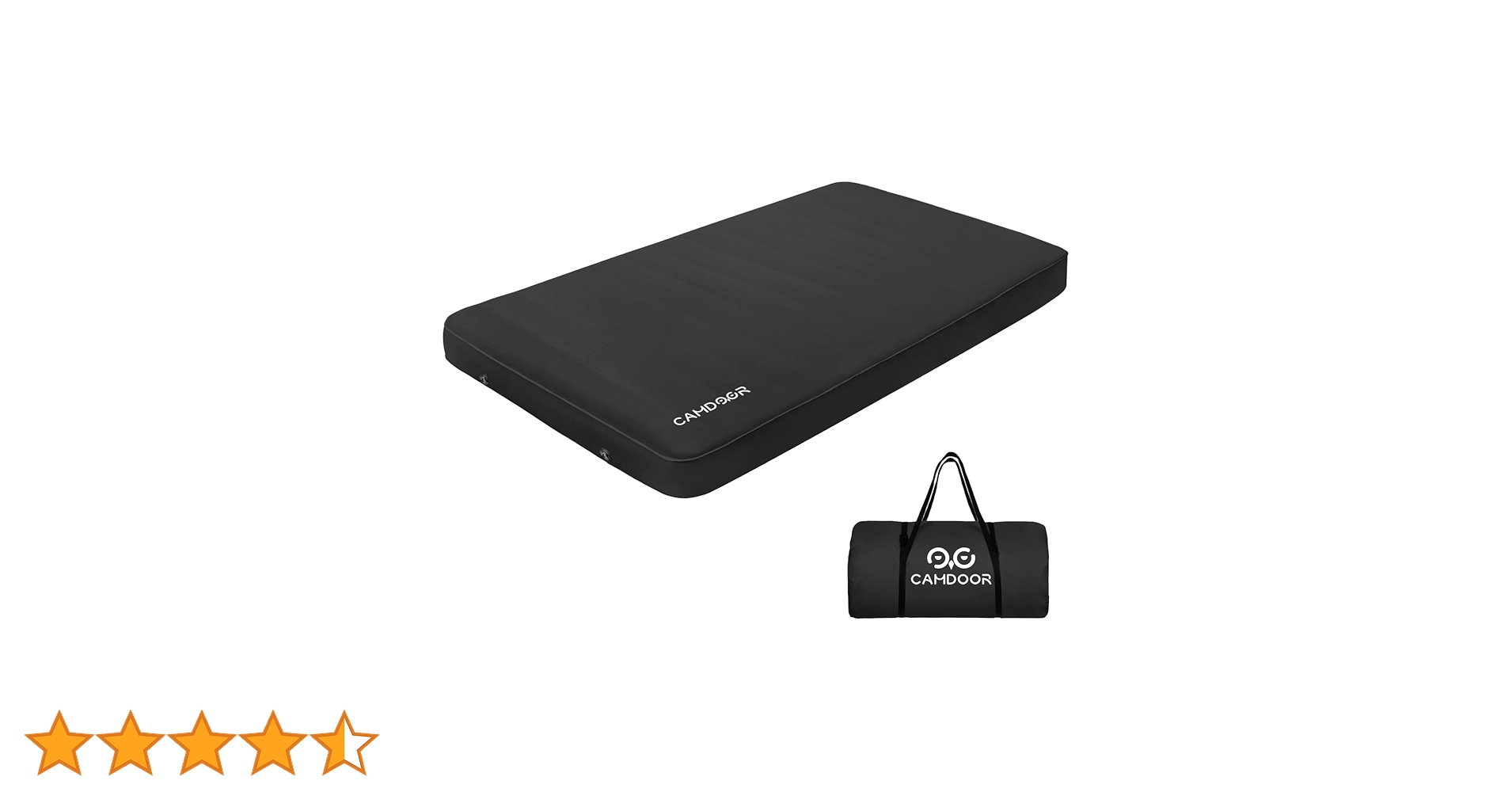 CAMDOOR インフレータブルマット　10cm 2枚セット　ブラック キャンプマット 10CM、インフレータマット、ソロ キャンプ | Camdoor